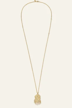 Ba&Sh ANOUCHKA collar con colgante de circonita ORO Clearance