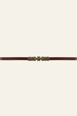 Ba&Sh BARA cinturón de cuero € 155 MARRON Clearance