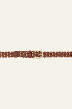 Ba&Sh BECK cinturón de cuero trenzado € 175 MARRON Online