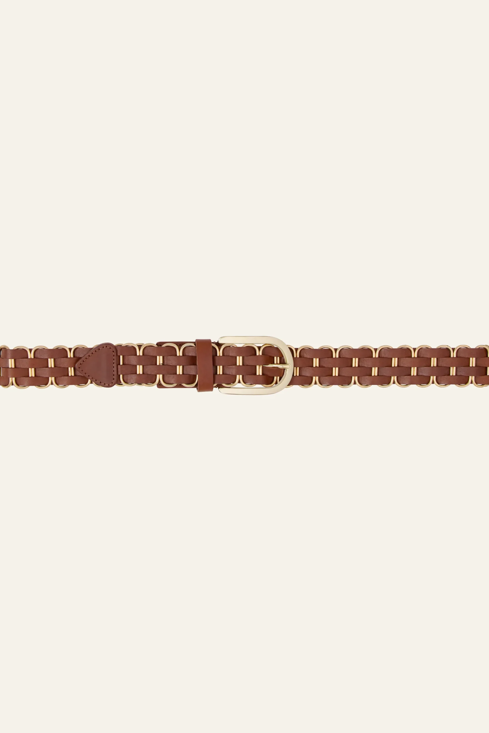 Ba&Sh BECK cinturón de cuero trenzado € 175 MARRON Online