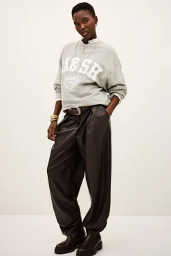 Ba&Sh BENJAMIN sudadera bicolor GRIS