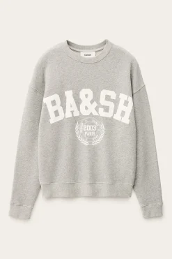 Ba&Sh BENJAMIN sudadera bicolor GRIS