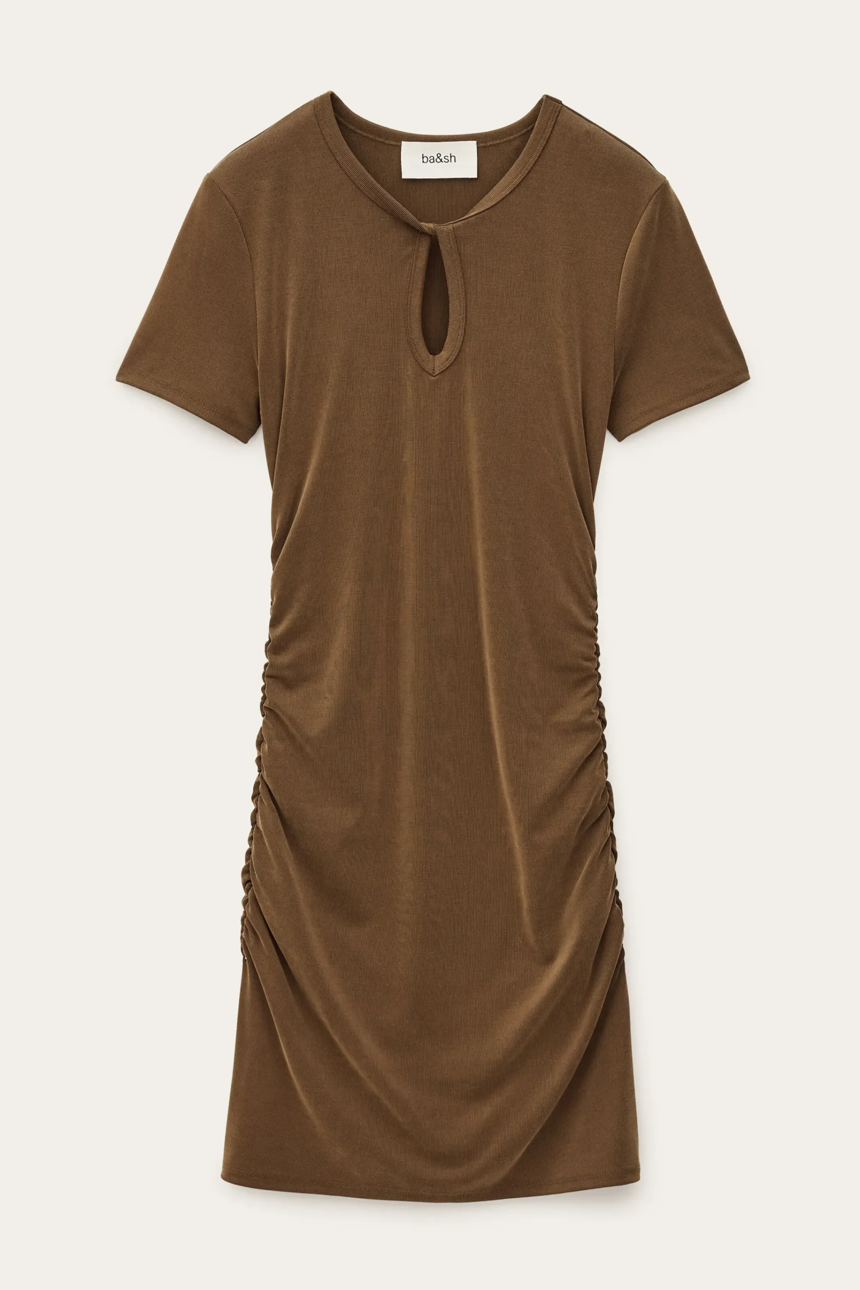 Ba&Sh BEONA vestido corto de punto MARRON Sale