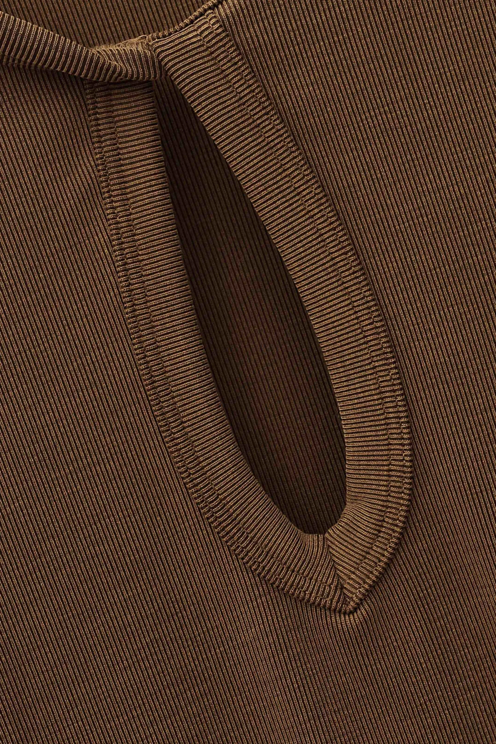Ba&Sh BEONA vestido corto de punto MARRON Sale