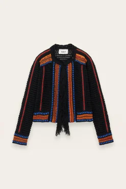 Ba&Sh BIANCA cárdigan de punto € 95 NEGRO Best