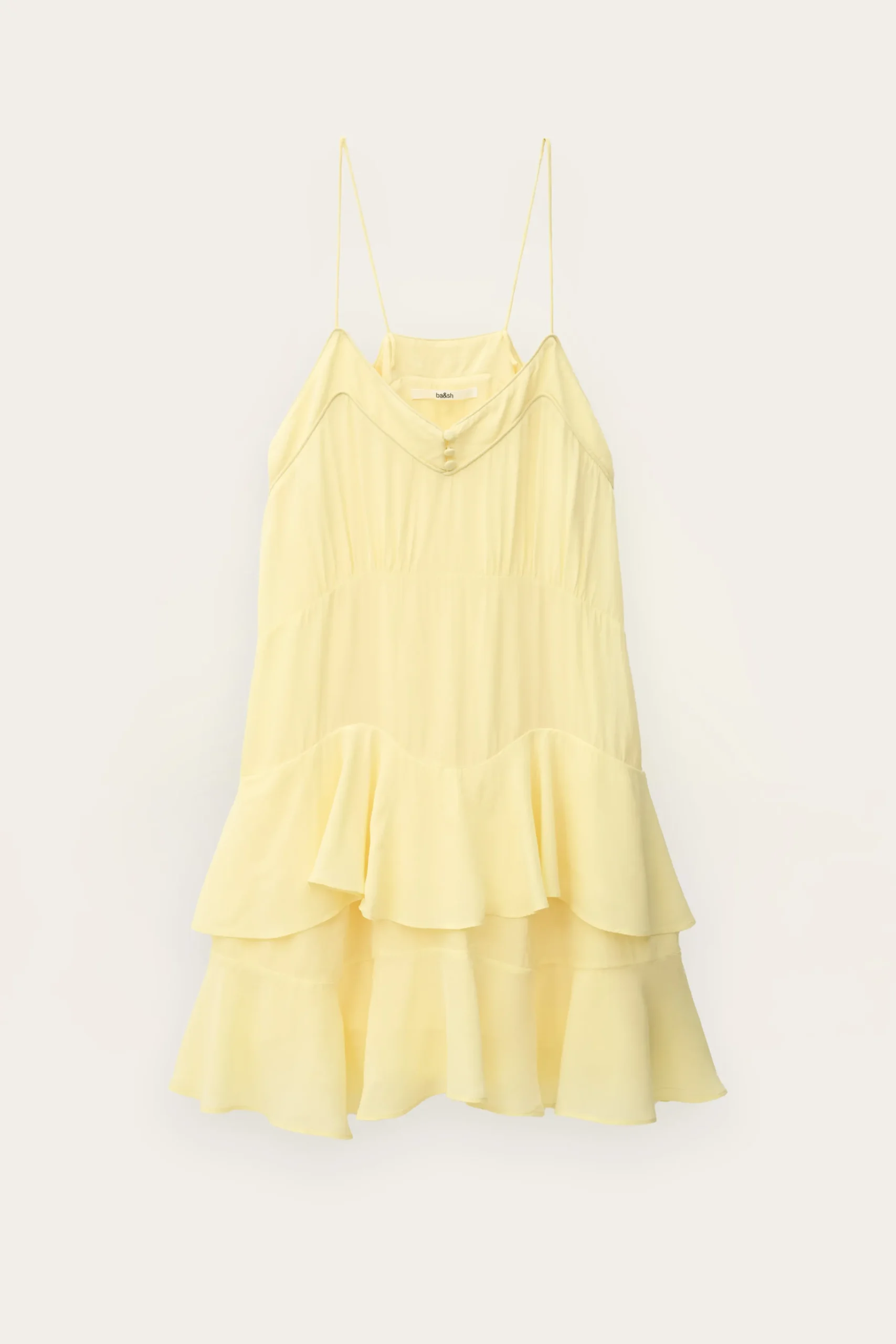 Ba&Sh BILONA vestido corto AMARILLO Outlet