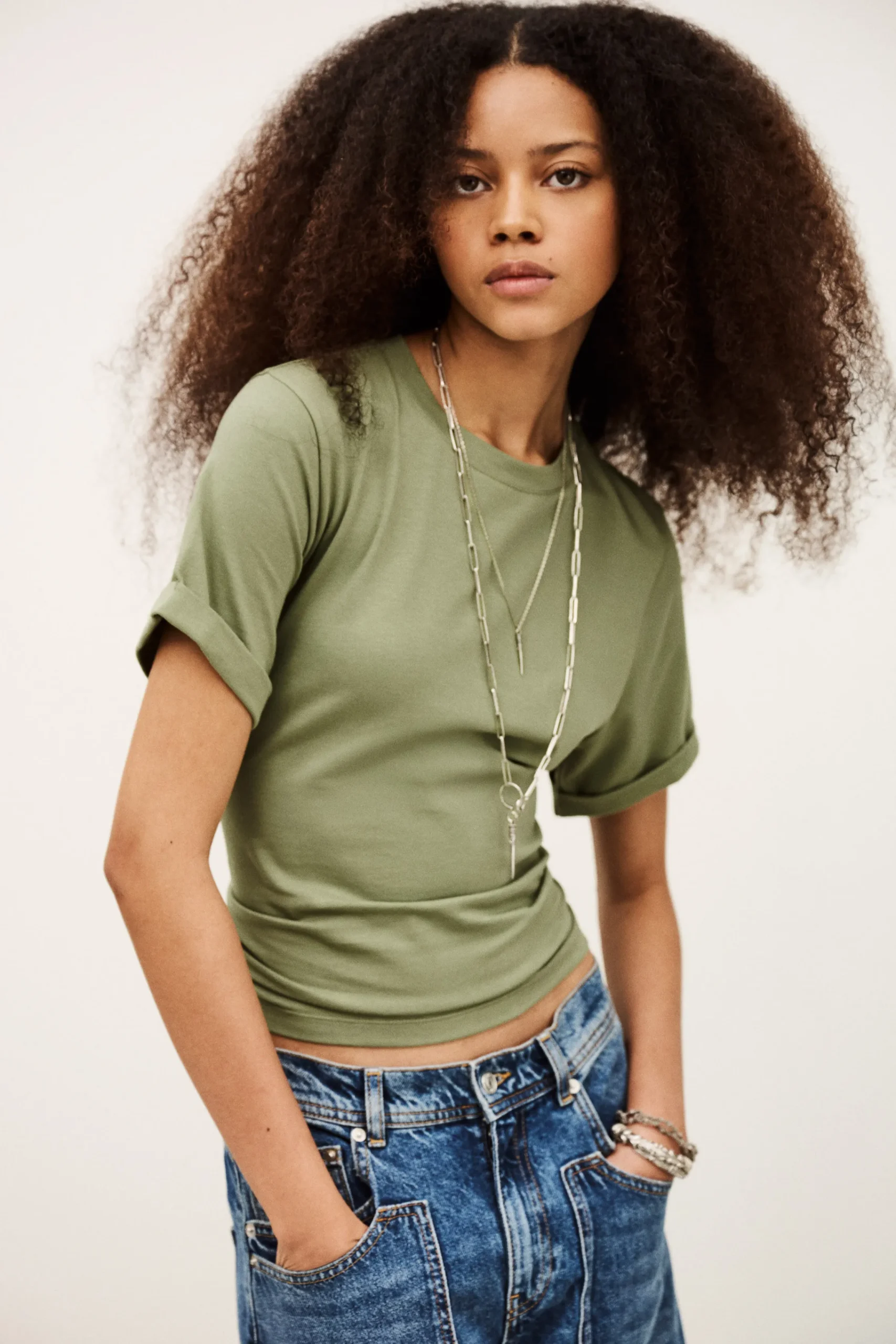 Ba&Sh BLANCA camiseta de manga corta VERDE Online