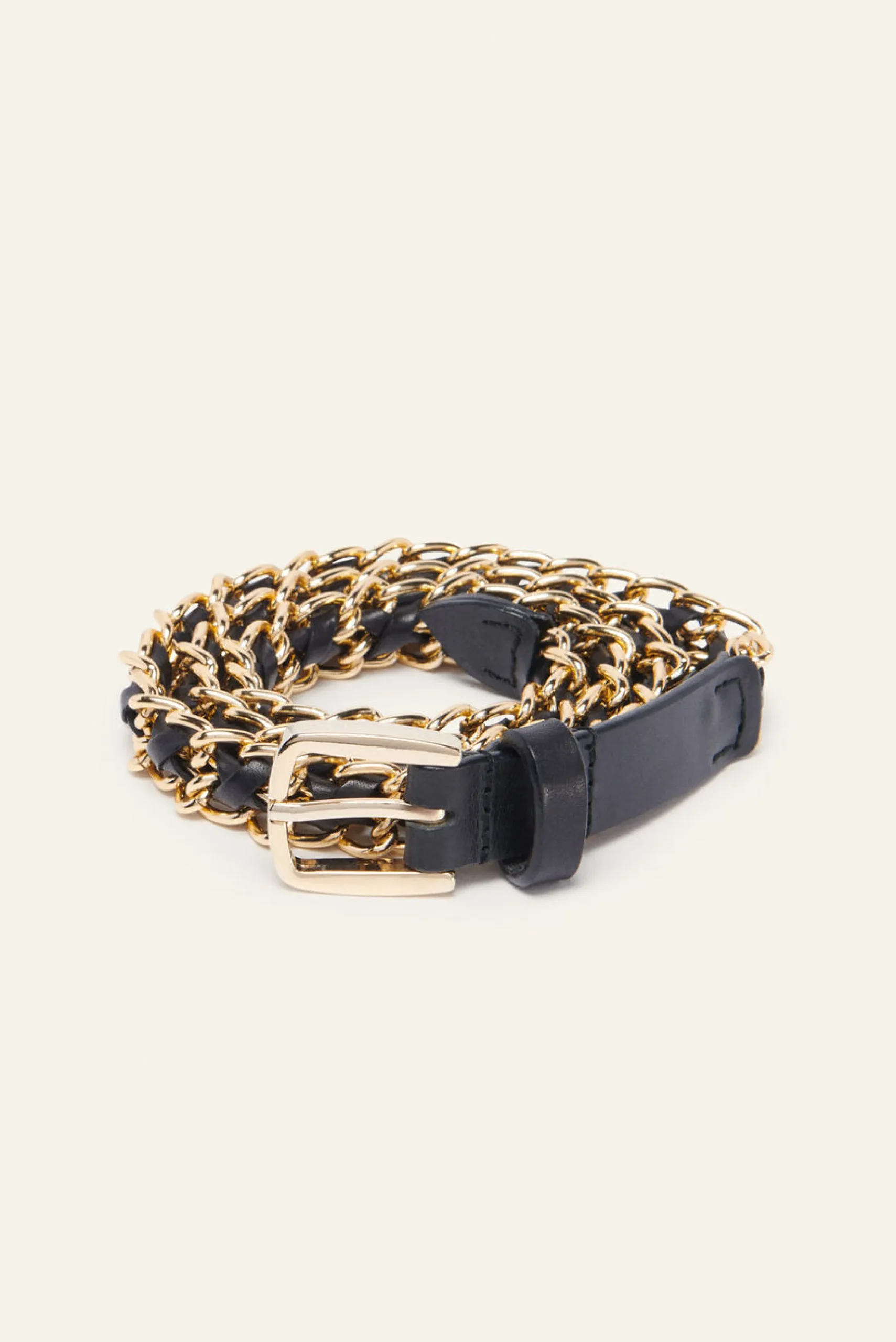 Ba&Sh BROOKE cinturon metalico ORO New