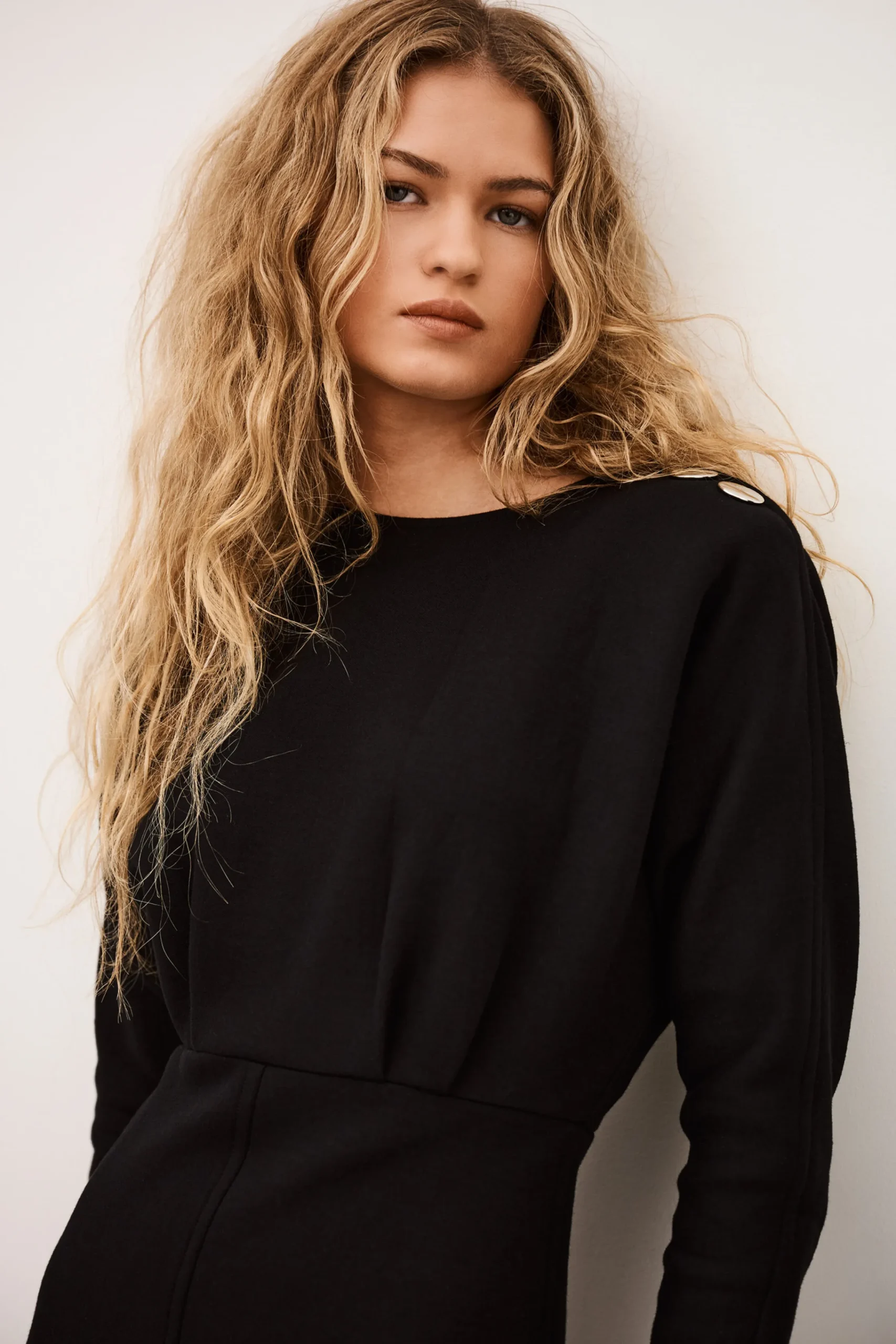 Ba&Sh BRYT vestido midi elegante NEGRO Discount