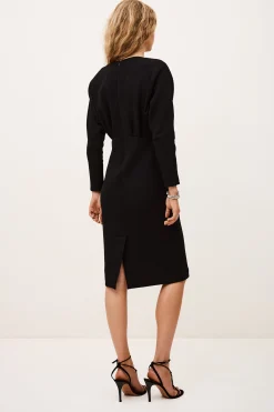 Ba&Sh BRYT vestido midi elegante NEGRO Discount