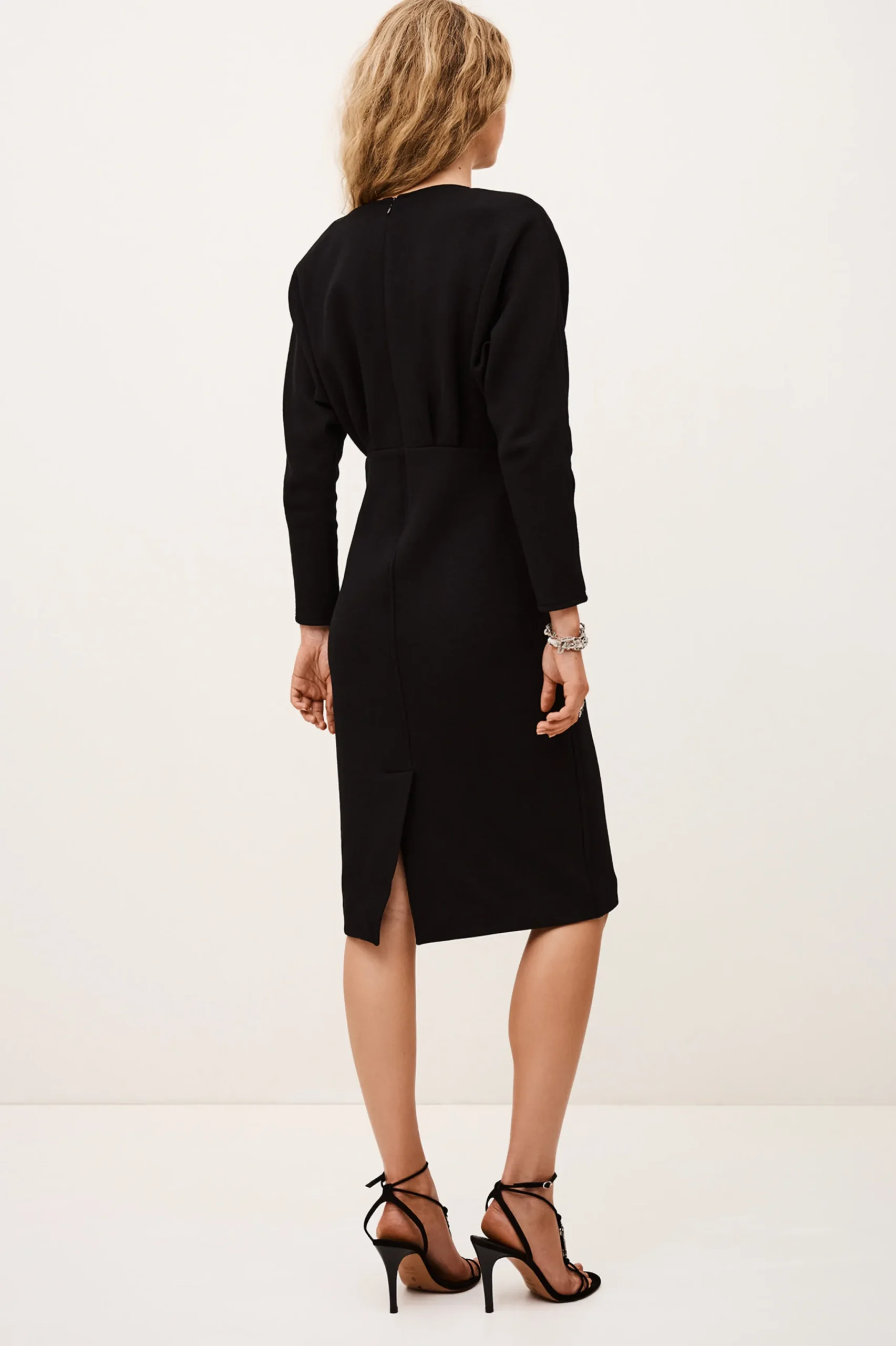 Ba&Sh BRYT vestido midi elegante NEGRO Discount