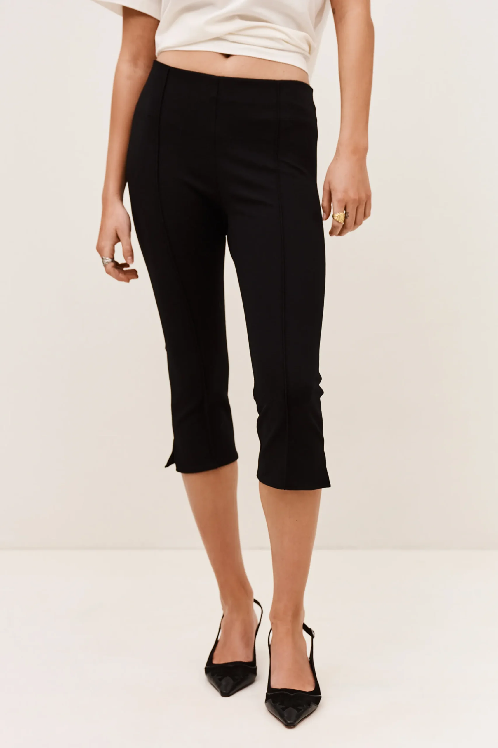 Ba&Sh CAPRIA pantalón de talle alto € 145 NEGRO Best