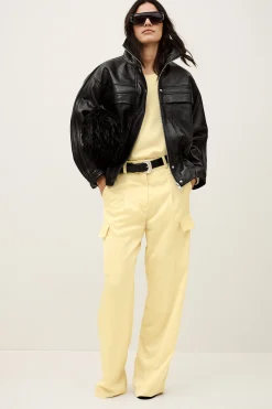 Ba&Sh CARY pantalón cargo ancho € 215 AMARILLO Best
