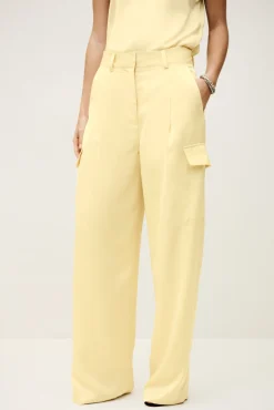 Ba&Sh CARY pantalón cargo ancho € 215 AMARILLO Best