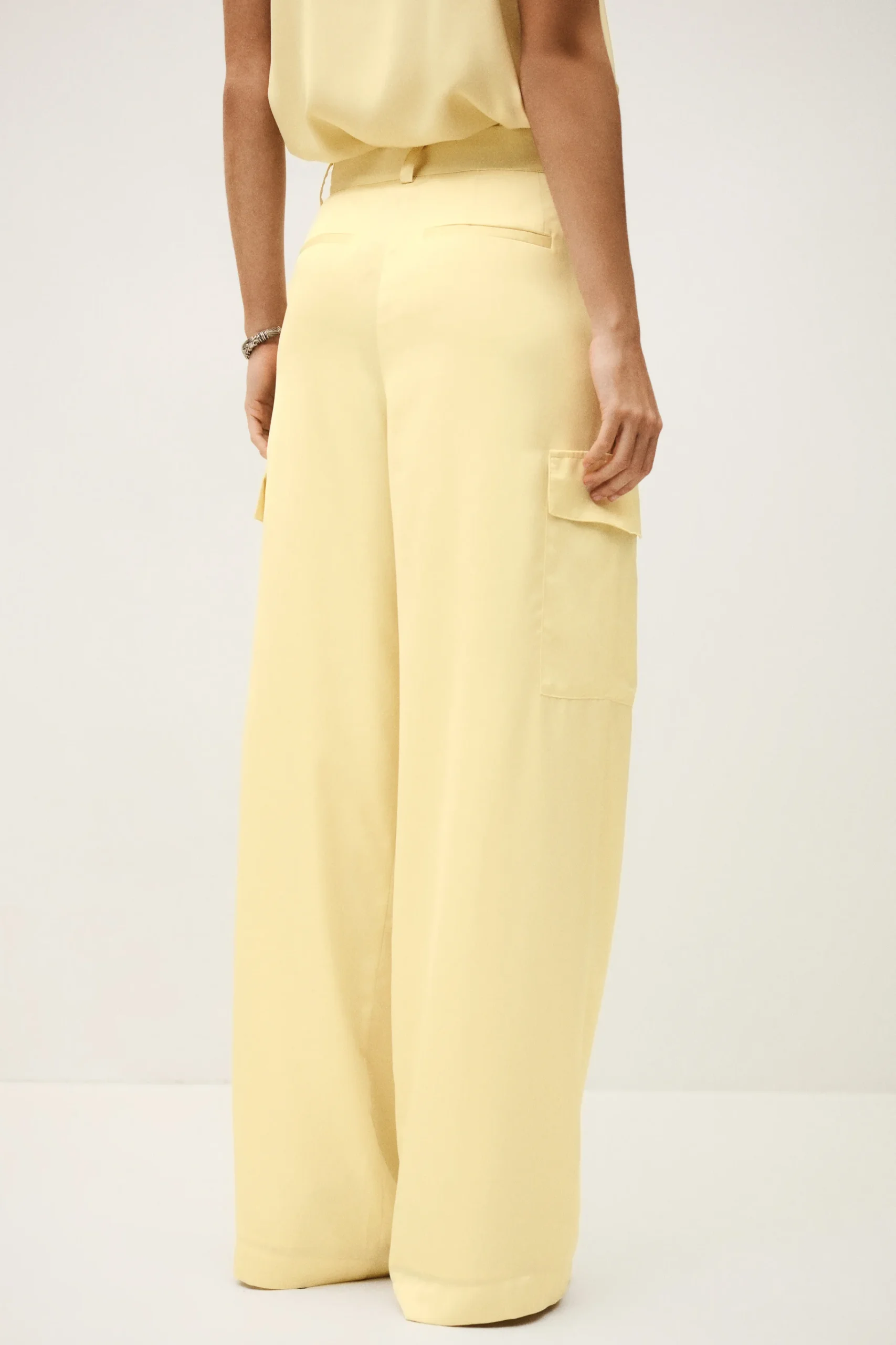 Ba&Sh CARY pantalón cargo ancho € 215 AMARILLO Best
