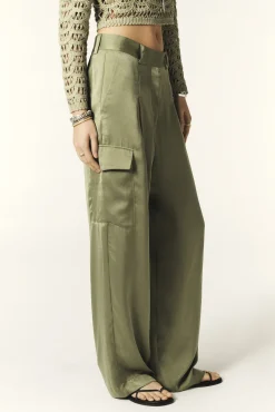 Ba&Sh CARY pantalones tipo cargo VERDE Clearance