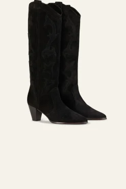 Ba&Sh CASEY botas estilo western NEGRO
