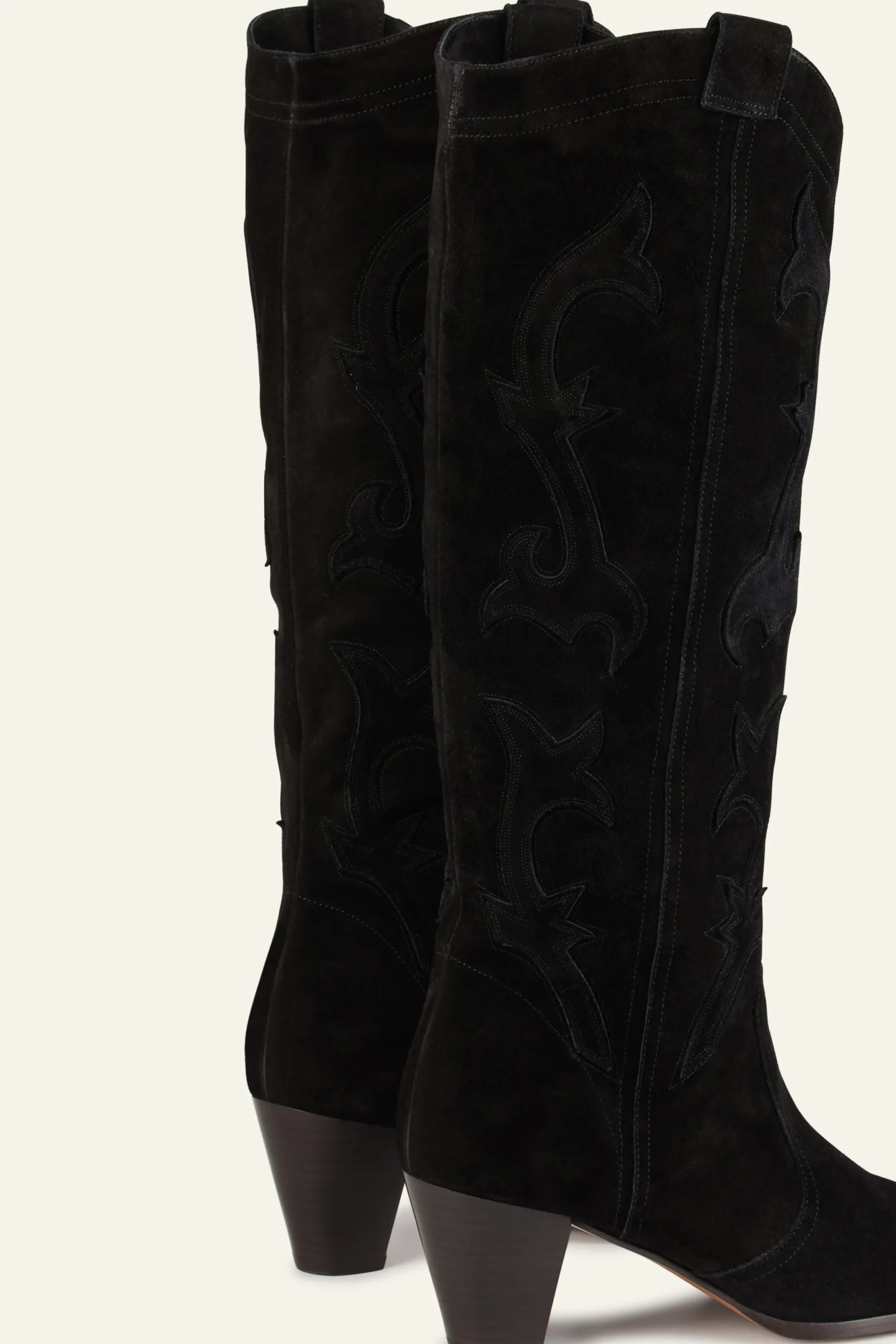 Ba&Sh CASEY botas estilo western NEGRO