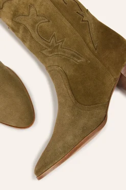Ba&Sh CASEY botas estilo western VERDE New
