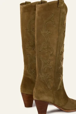 Ba&Sh CASEY botas estilo western VERDE New