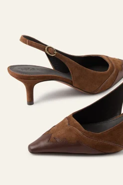 Ba&Sh CASTA zapatos de salón con correa trasera € 295 MARRON Discount