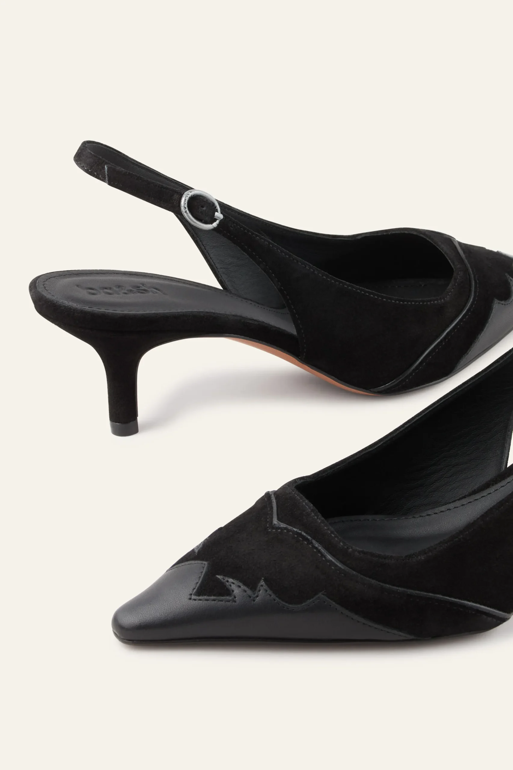 Ba&Sh CASTA zapatos de salón con correa trasera € 295 NEGRO Hot