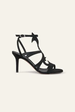 Ba&Sh CATE sandalias de tacón de ante NEGRO Hot
