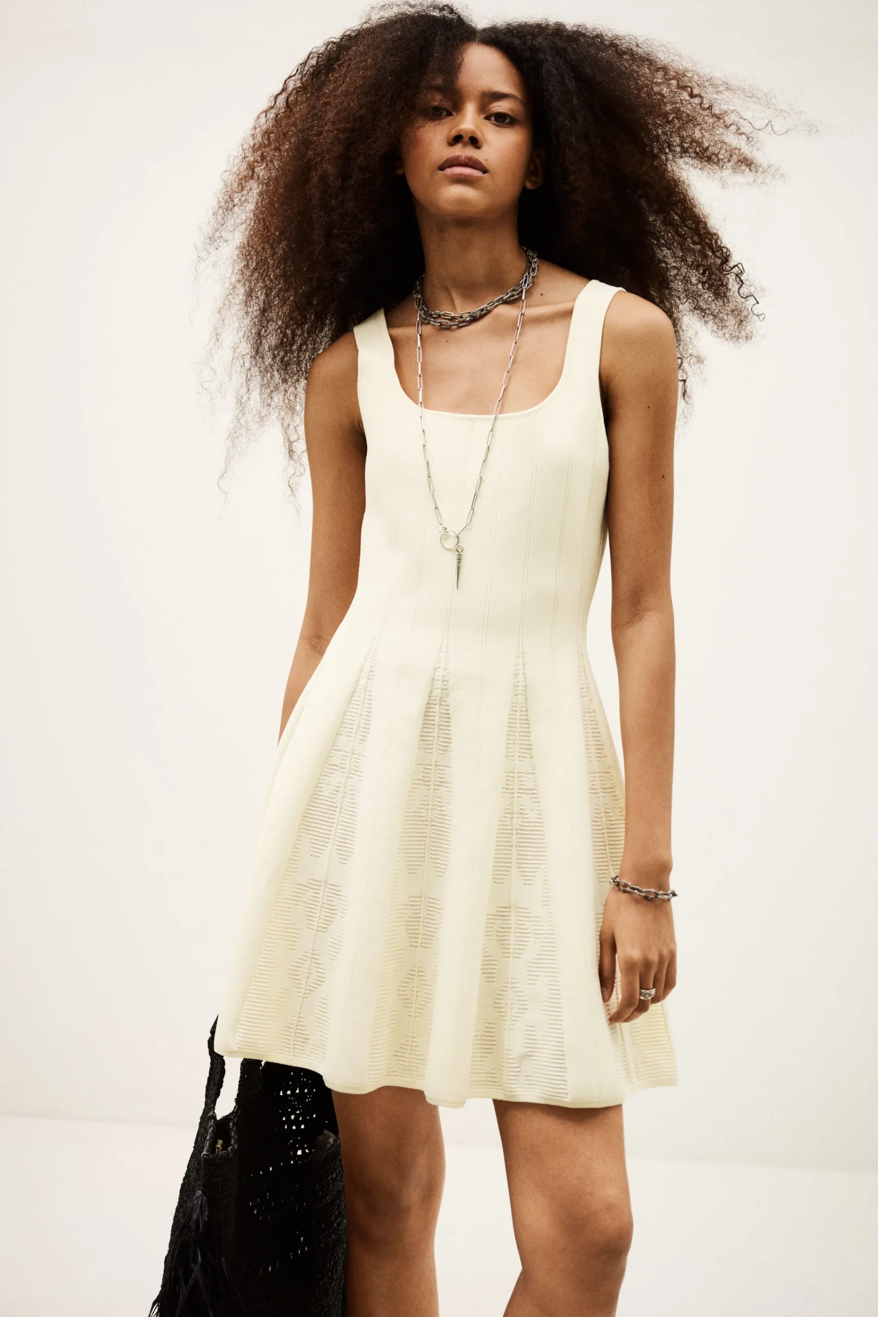 Ba&Sh CATTANA vestido corto ECRU Outlet