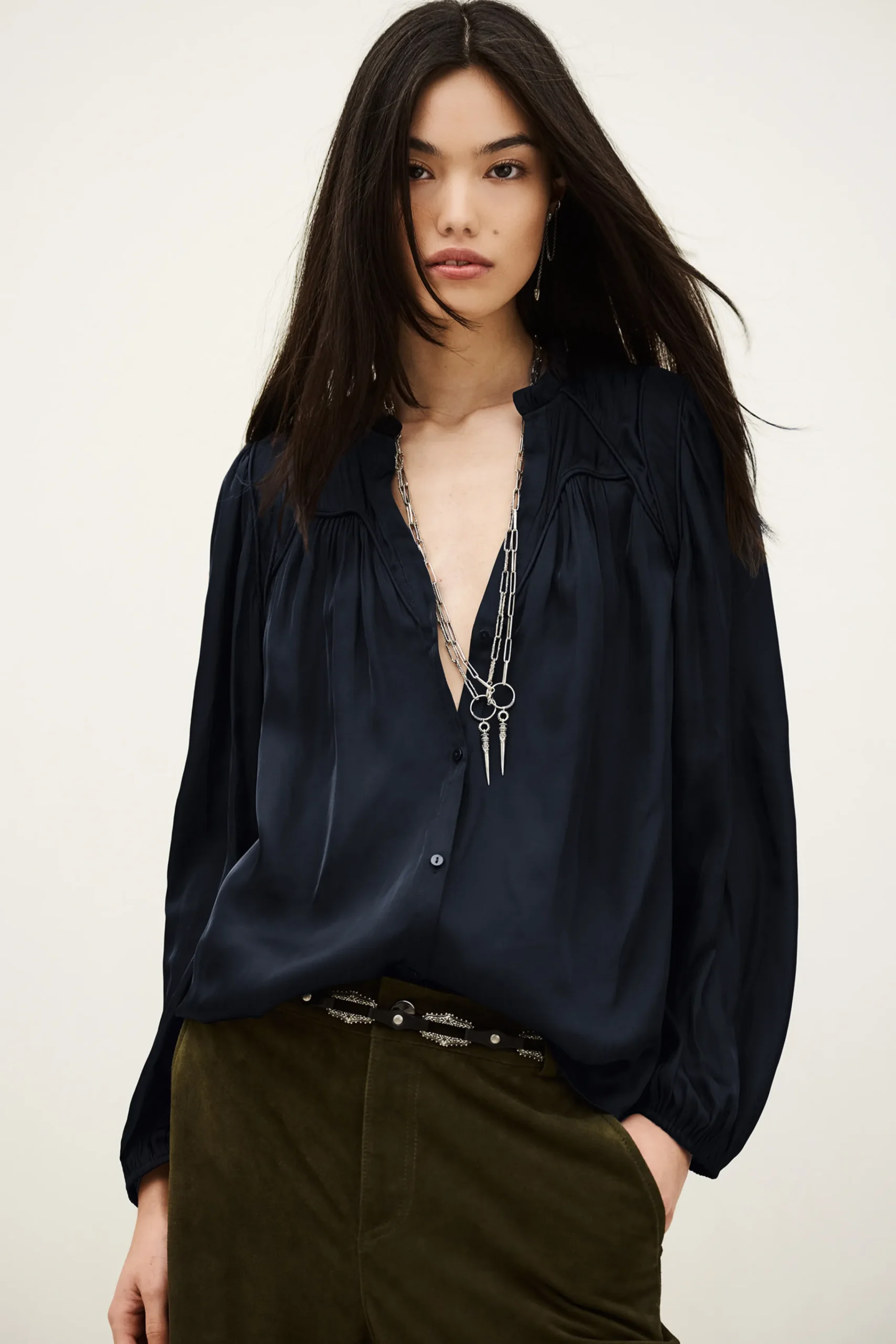 Ba&Sh CESIRA SHIRT AZUL Outlet