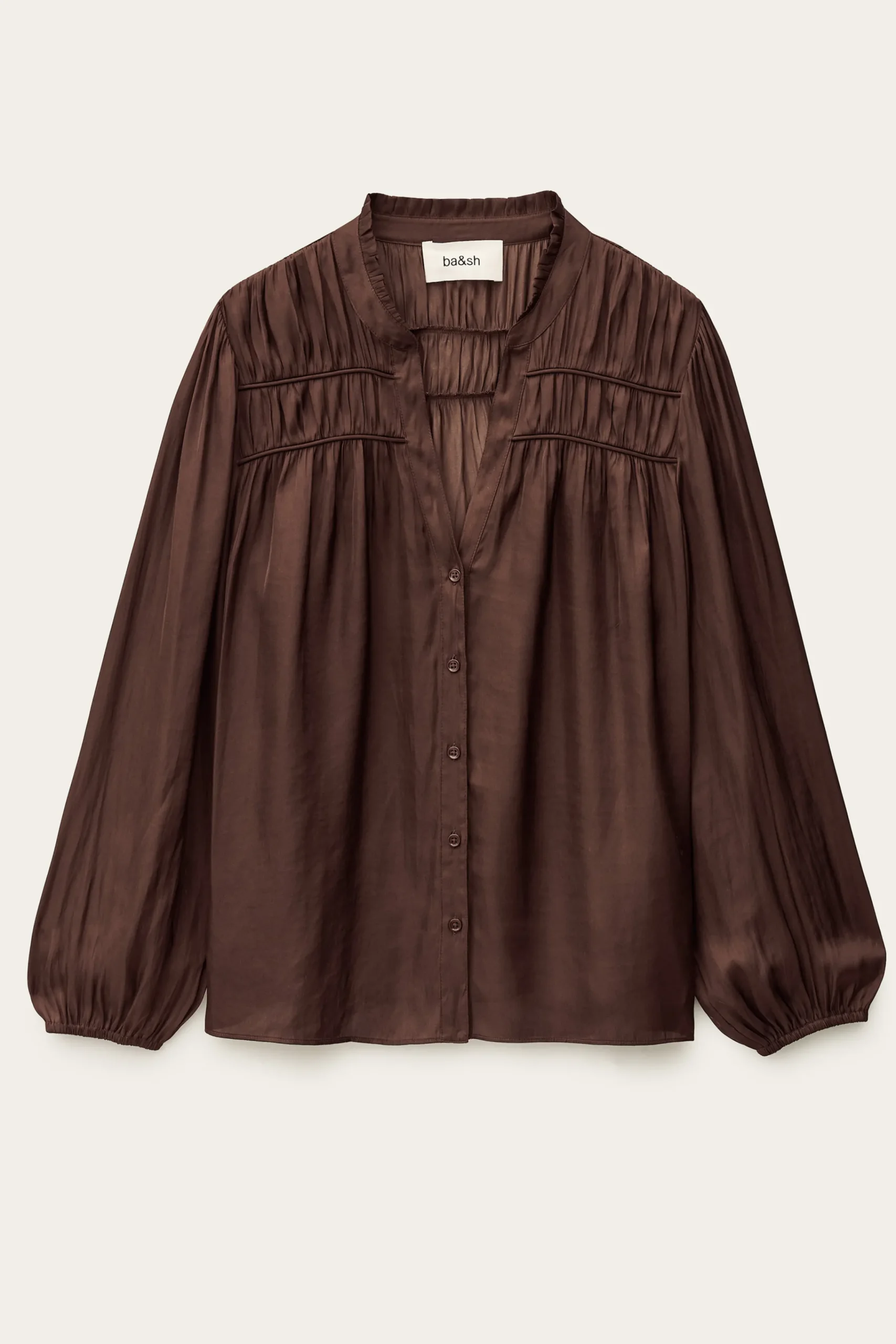 Ba&Sh CESSIA camisa de manga larga MARRON Online