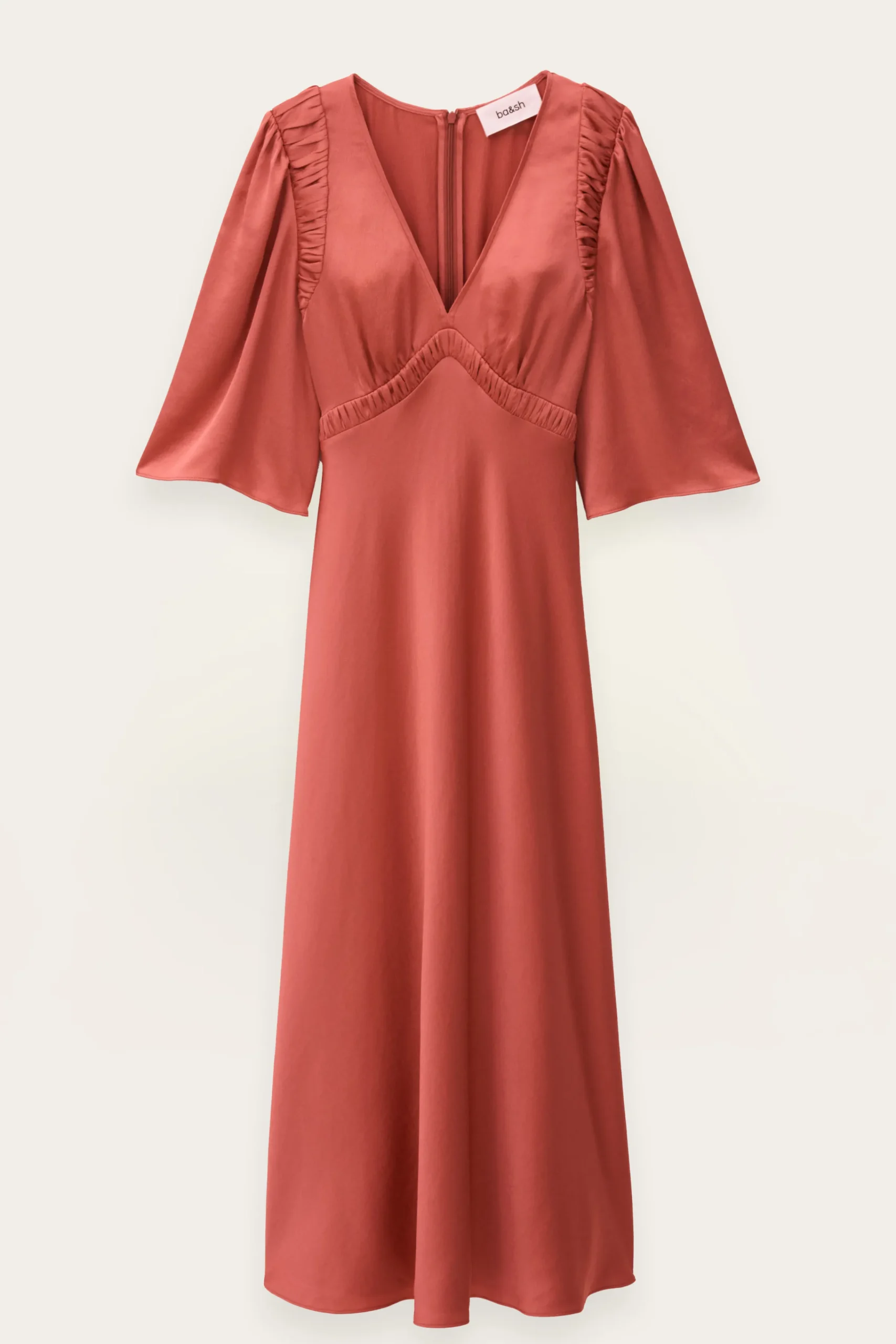 Ba&Sh CHARLOTTE vestido midi PINK Outlet