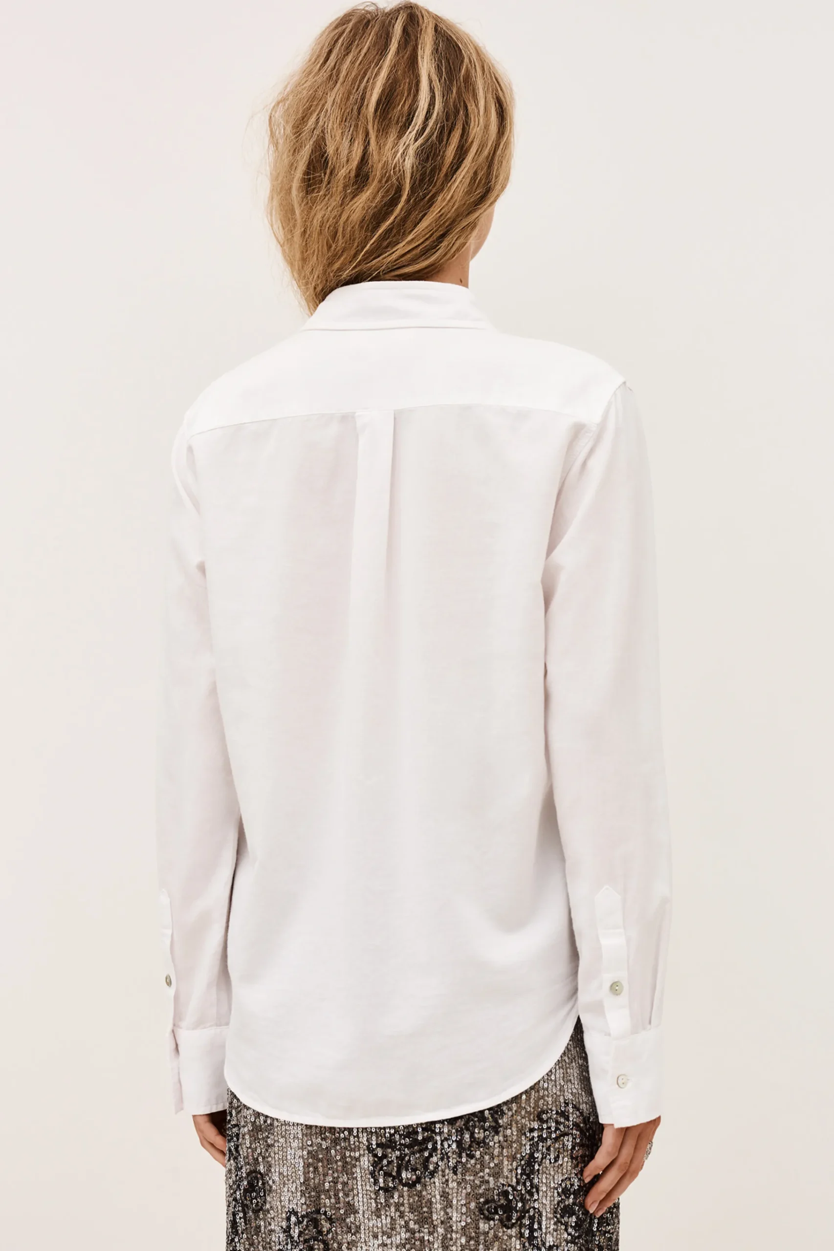 Ba&Sh CHIREN camisa de algodón BLANCO Clearance