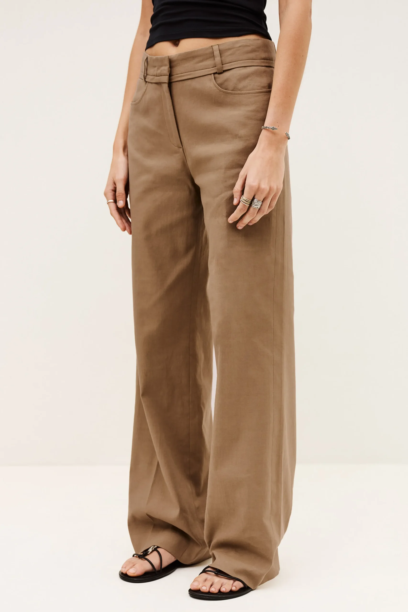 Ba&Sh CISTA pantalón recto € 215 MARRON