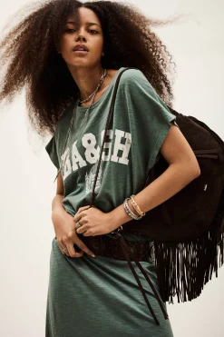 Ba&Sh CIVIA vestido tipo camiseta VERDE Online