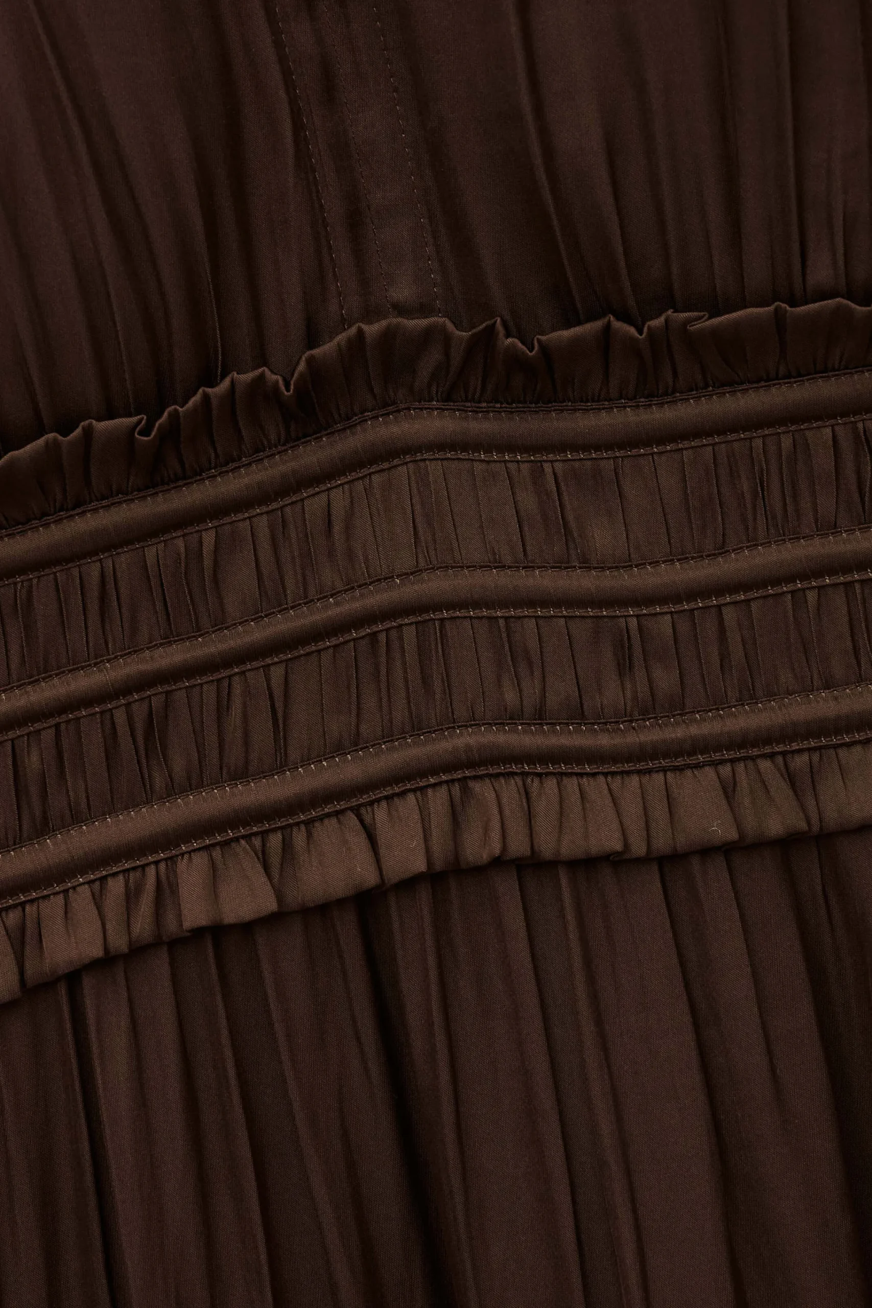 Ba&Sh CLELI vestido corto fruncido MARRON Outlet