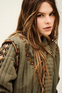 Ba&Sh COCOON JACKET VERDE Outlet