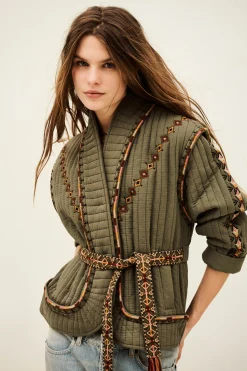 Ba&Sh COCOON JACKET VERDE Outlet