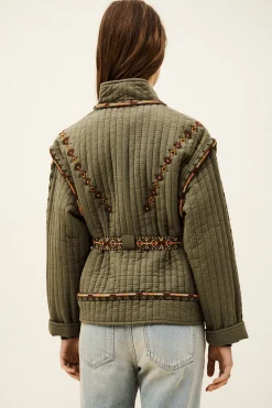 Ba&Sh COCOON JACKET VERDE Outlet