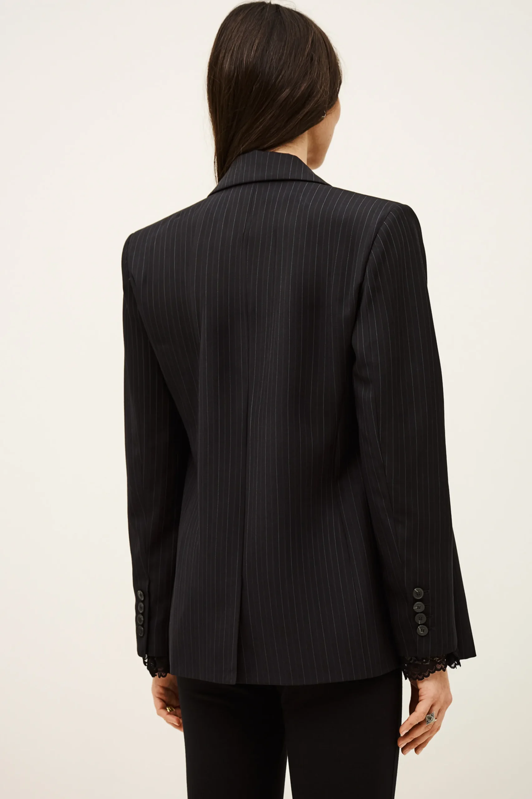 Ba&Sh COLINE chaqueta de traje de rayas AZUL Sale