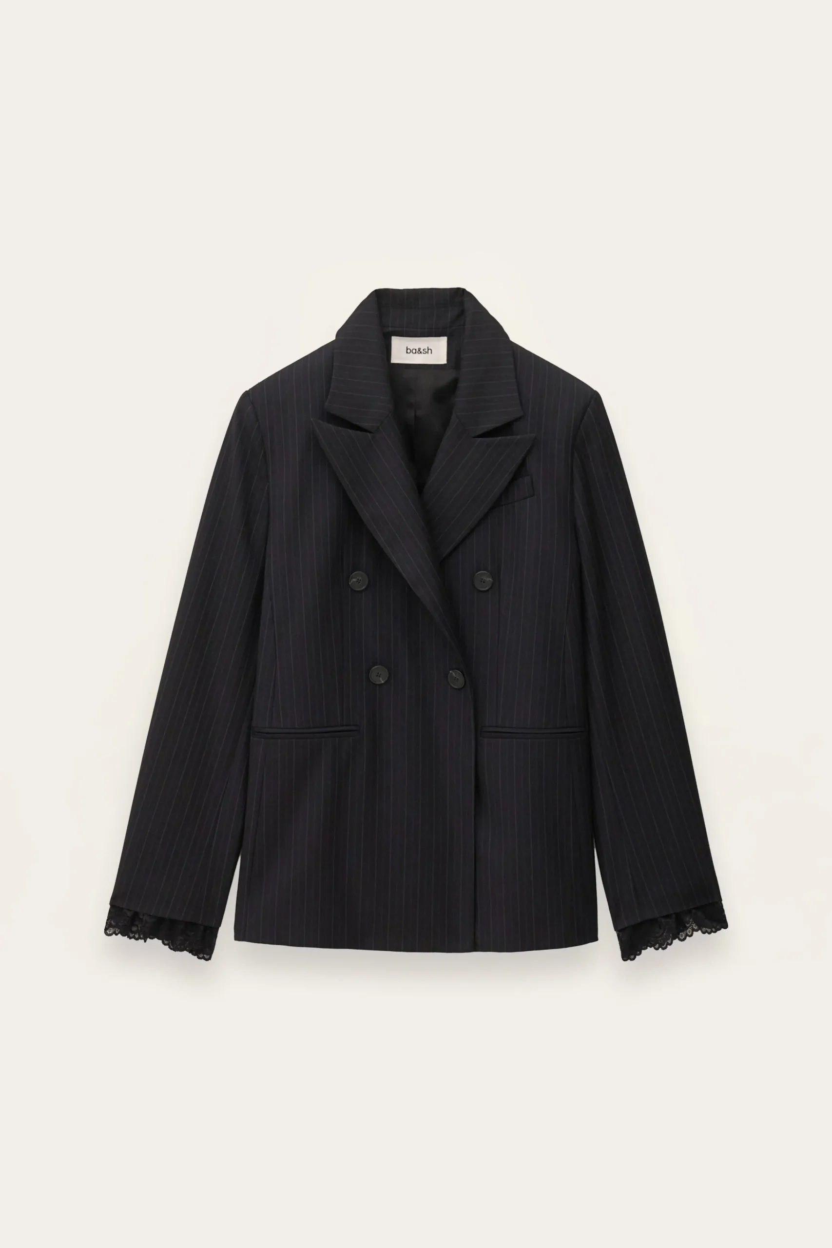Ba&Sh COLINE chaqueta de traje de rayas AZUL Sale