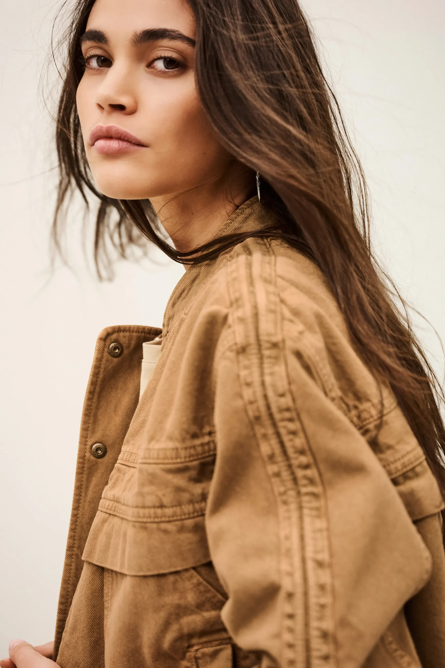 Ba&Sh COLY chaqueta sahariana MARRON New