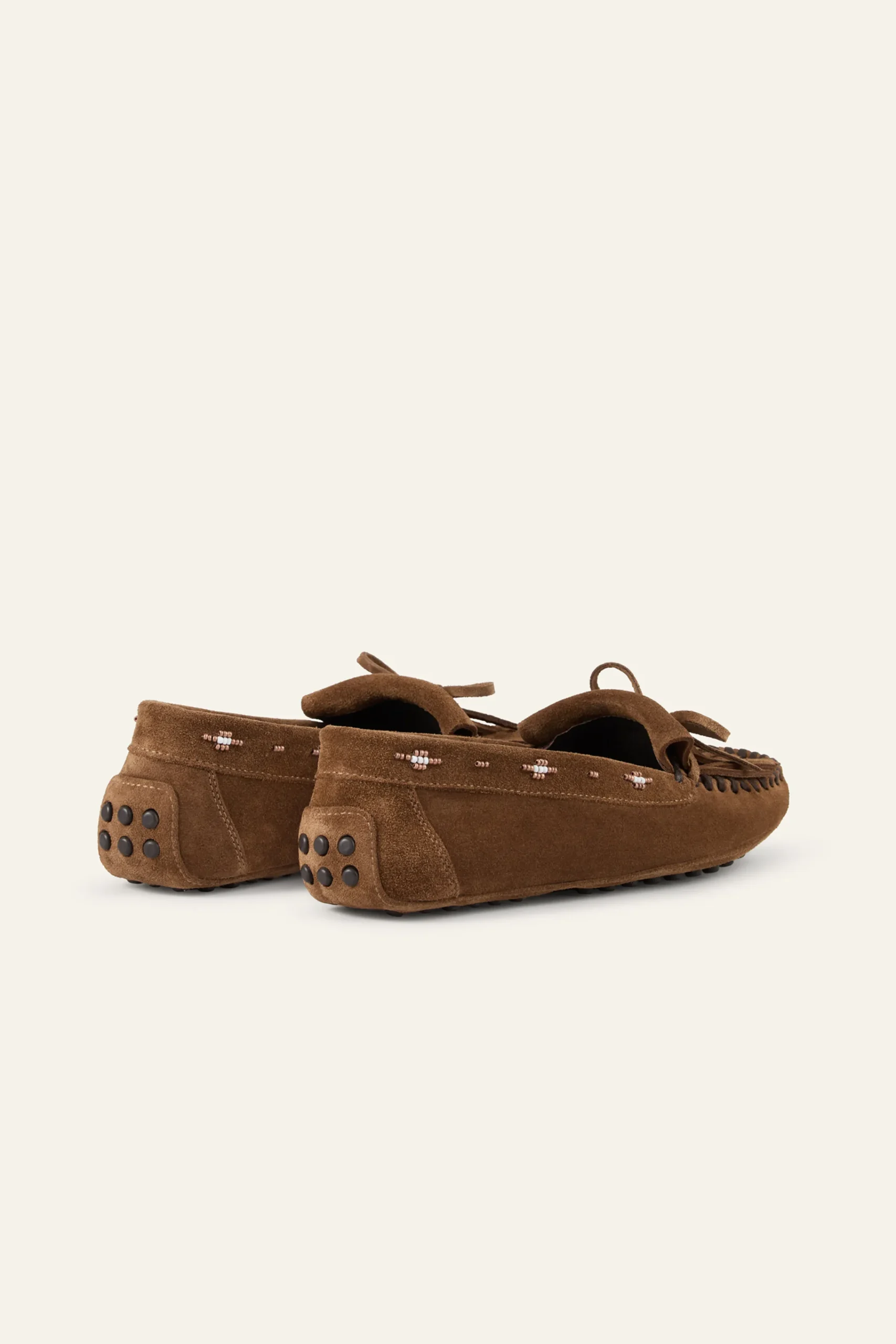 Ba&Sh CORTO mocasines de ante MARRON Discount