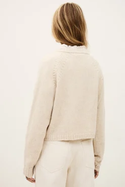 Ba&Sh CORVY cropped jumper BEIGE Hot
