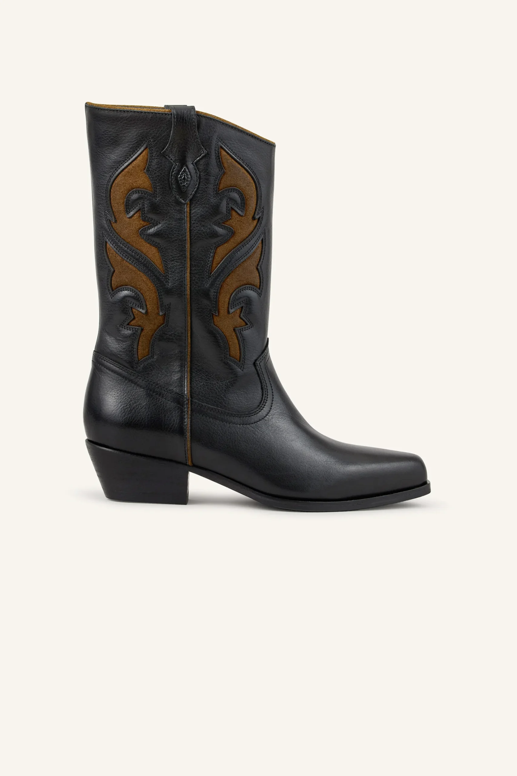 Ba&Sh CURTIS botas santiags de cuero NEGRO Sale