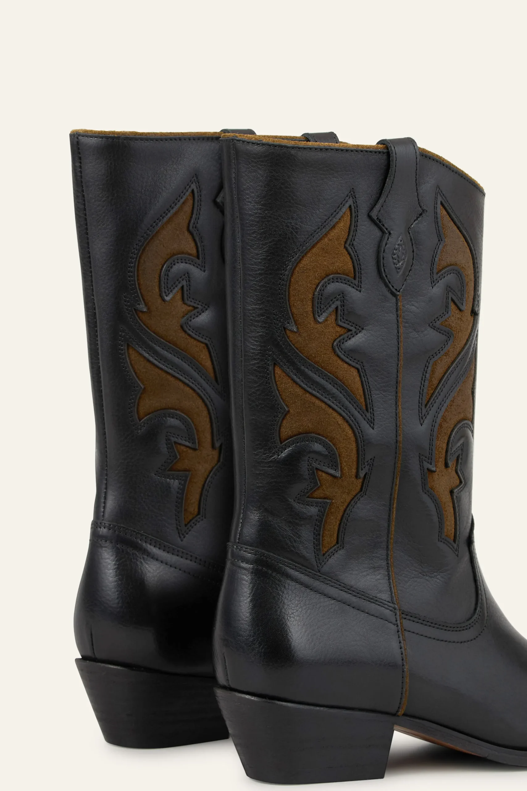 Ba&Sh CURTIS botas santiags de cuero NEGRO Sale