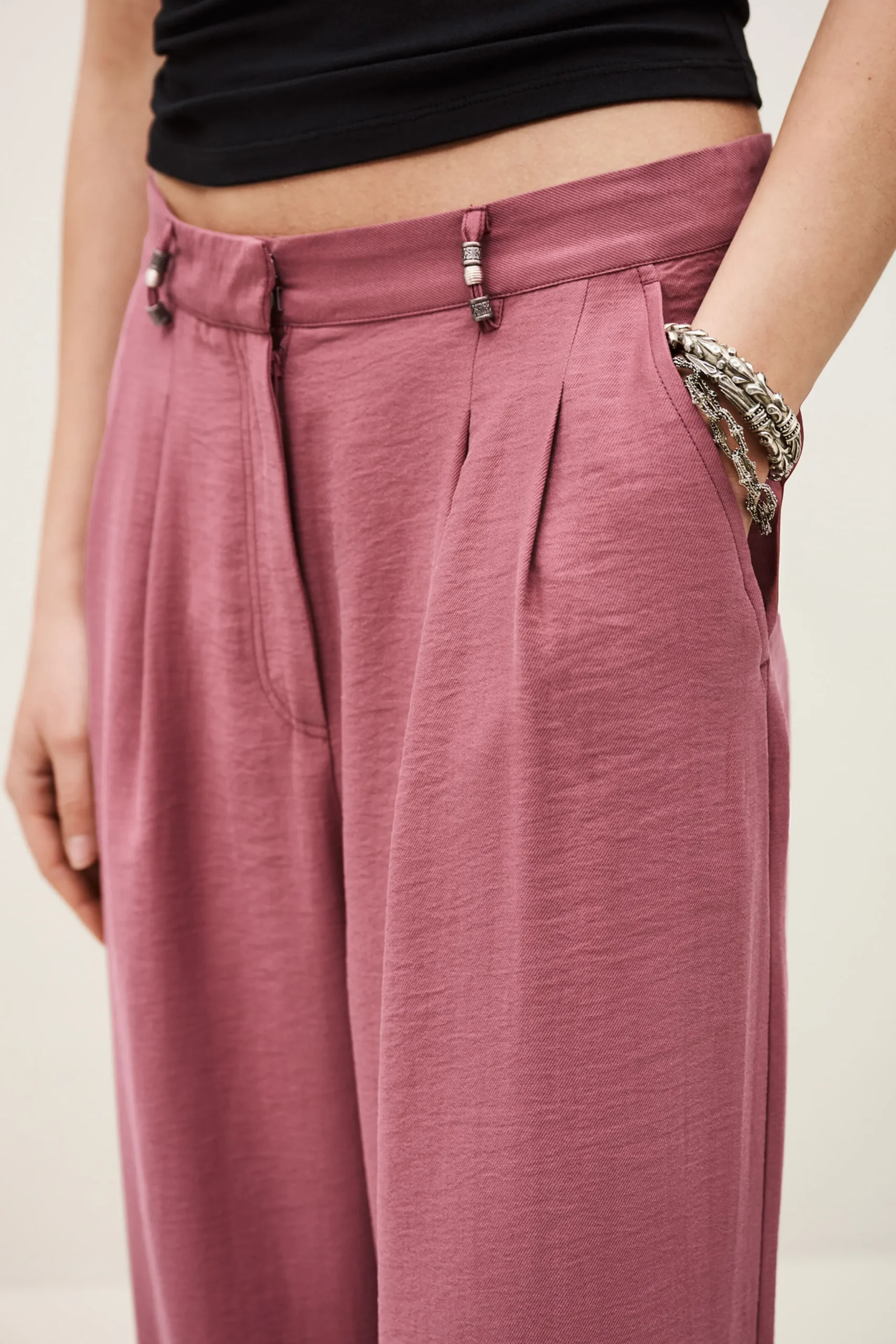 Ba&Sh DEANA pantalón recto € 195 PINK Hot