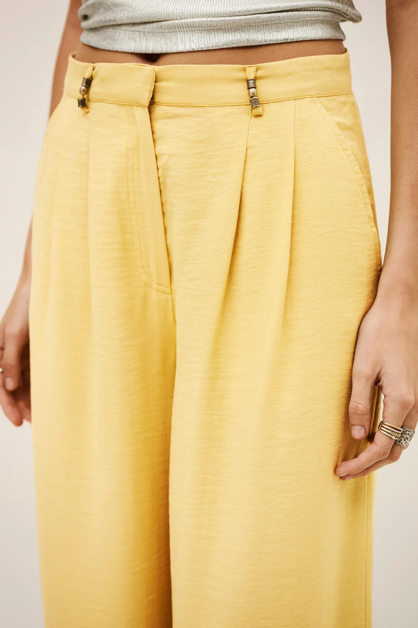 Ba&Sh DEANA pantalón recto € 195 AMARILLO Discount