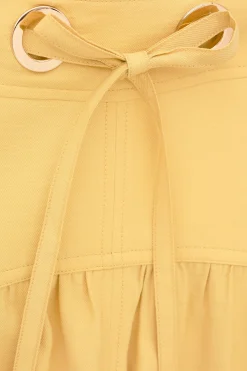 Ba&Sh DONIA falda midi AMARILLO