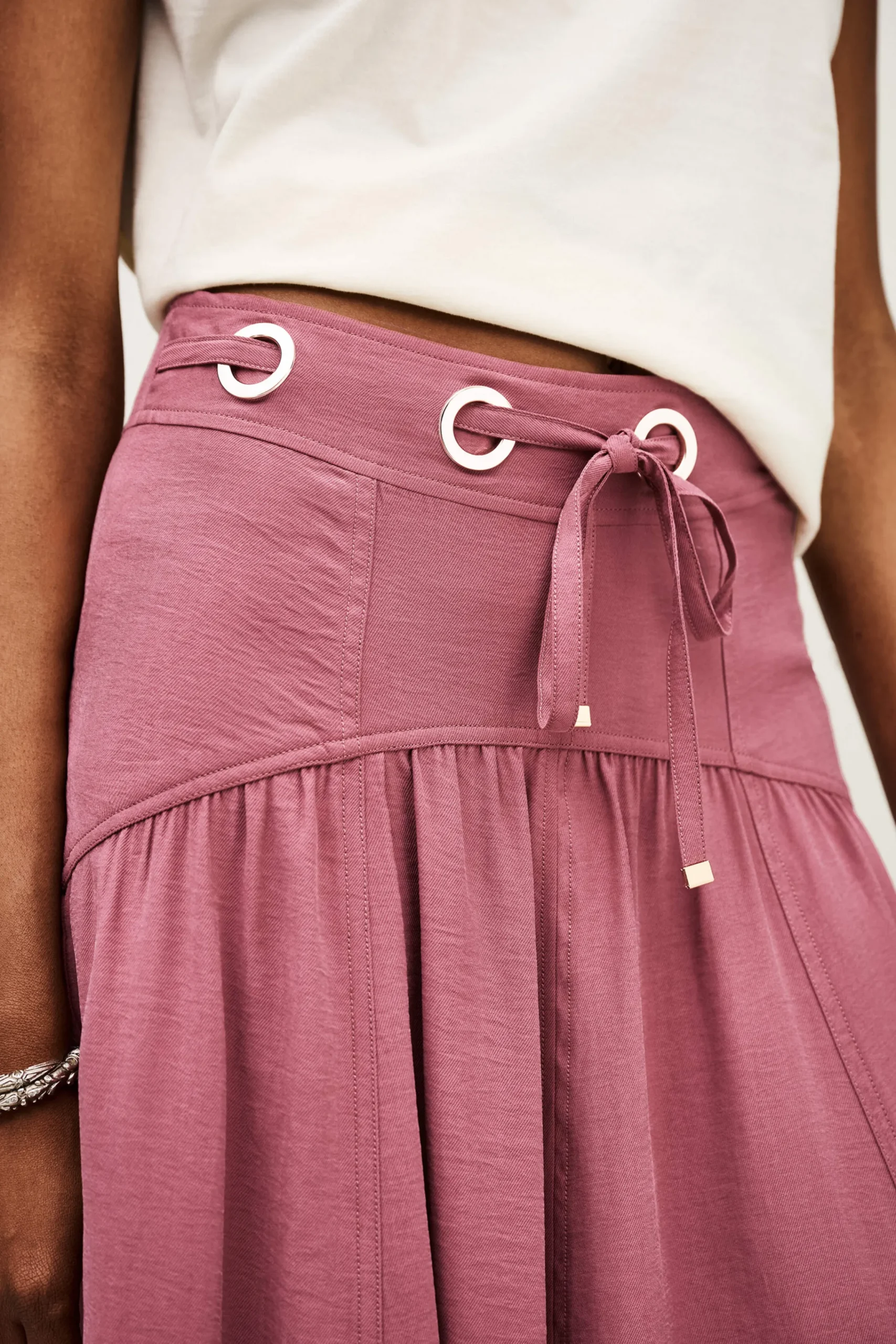 Ba&Sh DONIA falda midi PINK Outlet