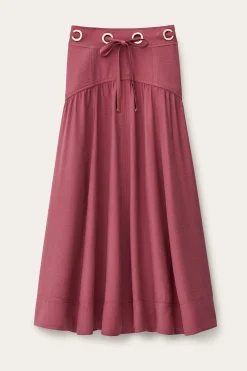 Ba&Sh DONIA falda midi PINK Outlet